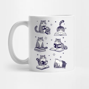 Cats reading books Mug